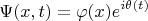 $$
\Psi (x,t) = \varphi (x) e^{i \theta(t)}
$$