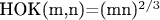 НОК(m,n)=(mn)^{2/3}