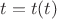 $t = t(t)$