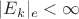 $|E_k|_e < \infty$