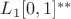 $L_1[0,1]^{**}$