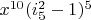 $x^{10} (i_5^2-1)^5$