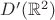 $D'(\mathbb R^2)$