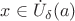 $x\in\dot{U}_\delta(a)$