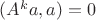 $(A^ka,a)=0$ $(A^ka,a)=0$