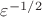 $\varepsilon^{-1/2}$