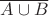 $\overline{A \cup B }$