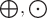 $\bigoplus,\bigodot$
