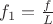 $f_1=\frac{f}{L}$