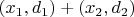 $(x_1,d_1)+(x_2,d_2)$