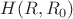 $H(R,R_{0})$
