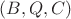 $(B,Q,C)$