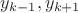 $y_{k-1}, y_{k+1}$