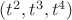 $(t^2,t^3,t^4)$