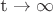 t \to \infty