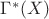 $\Gamma^\ast(X)$