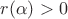 $r(\alpha)>0$