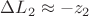 $\Delta L_2 \approx -z_2$
