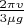 $\frac{2\pi v}{3\mu g}$