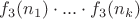 $f_3(n_1) \cdot ... \cdot f_3(n_k)$ $f_3(n_1) \cdot ... \cdot f_3(n_k)$