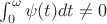 $\int_0^\omega\psi(t)dt\ne 0$ $\int_0^\omega\psi(t)dt\ne 0$