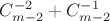 $C_{m-2}^{-2} + C_{m-2}^{-1}$
