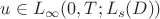 $u \in L_\infty(0,T;L_s(D))$