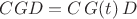$CGD=C\,G(t)\,D$