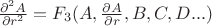 $\frac{\partial ^2A}{\partial r^2}=F_3(A,\frac{\partial A}{\partial r},B,C,D...)$