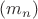 $(m_n)$