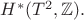 $H^* (T^2, \mathbb{Z}).$