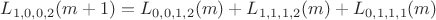$L_{1,0,0,2}(m+1)=L_{0,0,1,2}(m)+L_{1,1,1,2}(m)+L_{0,1,1,1}(m)$