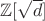 $\mathbb{Z}[\sqrt{d}]$