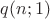 $q(n;1)$