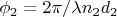$\phi_2=2\pi/\lambda n_2d_2