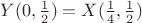 $Y(0,\frac 12)=X(\frac 14, \frac 12)$