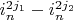 $i_n^{2 j_1}-i_n^{2 j_2}$