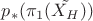 $p_{\ast}(\pi_{1}(\tilde{X_{H}}))$