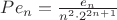 $Pe_n = \frac{e_n}{n^2\cdot 2^{2n + 1}}$