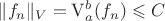 $\|f_n\|_V=\operatorname{\mathrm{V}}\limits_a^b(f_n)\leqslant C$