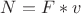 $N=F*v$