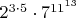 $2^{3\cdot5}\cdot7^{11^{13}}$