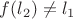 $f(l_2)\ne l_1$