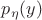 $p_{\eta}(y)$