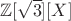 ${\mathbb Z}[\sqrt3][X]$