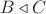 $B\triangleleft C$