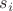 $s_i $ $s_i $