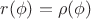 $r({\phi})={\rho}({\phi})$