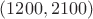 $(1200,2100)$