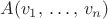 $A(v_1,\,\dots ,\,v_n)$